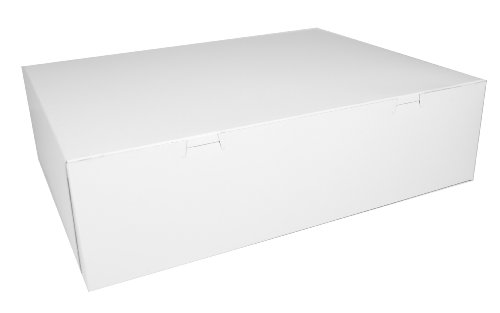Southern Champion Tray 1013 Clay Coated Kraft Paperboard White Non Window Sheet Cake and Utility Box, 18-1/2
