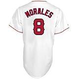 MLB Men's Los Angeles Angels Of Anaheim Kendry Morales White Home Short Sleeve 6 Button Synthetic Replica Baseball Jersey Spring 2012  (White, XX-Large)