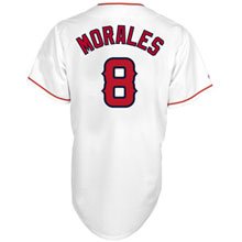 MLB Men's Los Angeles Angels Of Anaheim Kendry Morales White Home Short Sleeve 6 Button Synthetic Replica Baseball Jersey Spring 2012  (White, XX-Large)