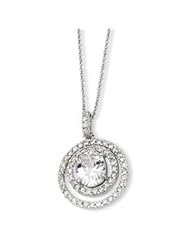 Cheryl M. Double Circle CZ Necklace