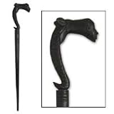 Wood walking stick, 'African Mermaid'