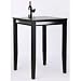 Manhattan Pub Table (Black and Stainless Steel) (42"H x 30"W x 30"D)