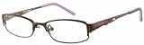 Skechers SK 1504 Eyeglasses (SBRN) SATIN BROWN/PK, 46 mm