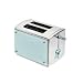 Kalorik TO-20621 Aqua 850-Watt 2-Slice Stainless-Steel Toaster with Glass Panels