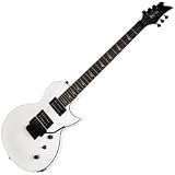 Kramer Assault 220 Electric Guitar, Floyd Rose Tremolo, Alpine White with Black Binding &amp; Pearloid Inlays, FR Black Hdwe