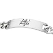 Stainless Steel Tampa Bay Buccaneers Name Logo ID Bracelet