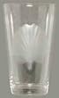 Individually Hand Etched Scallop Shell Tumbler Glass 7"H Set / 4