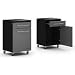 Single Door and Single Drawer Rolling Base Cabinet (Graphite/Black) (35"H x 22"W x 21"D)