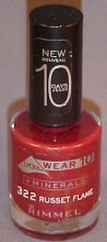Rimmel Minerals Wear 10 Nail Polish 322 Russet Flame