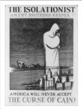 Historic Print S The isolationist am I my brothers keeper American will never accept the curse of Cai