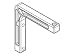 Electronics : Draper Non-Adjustable Wall Bracket - Mounting component ( wall bracket ) for projection screen - white (pack of 2 )