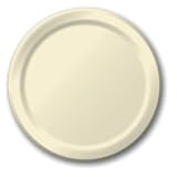 Ivory White 10 Inch Paper Plates (24 Pack)