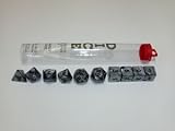Silver Olympic Pearlized Polyhedral Dice Set 10pc Set in Tube