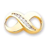 14k Diamond slide
