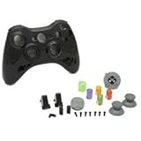Xbox 360 - Repair Part - Controller Housing Shell - FULL SET - Chrome Metallic Black