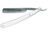 Dovo Carbon Steel Half Hollow Best Quality Razor, 5/8 White Handle
