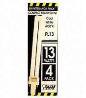 Feit Electric 13-Watt PL Compact Fluorescent Bulb, Cool White, 4-Pack #PL13/41/MP