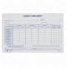 Weekly Time Sheets, 100 Sheets/Pad, 8-1/2"x5-1/2", 2/PK, Sold as 1 box(6 packs per box)