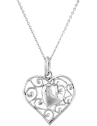 Genuine IceCarats Designer Jewelry Gift Sterling Silver My Adopted Child Pendant W/Chain, Card & Box. 25.43X24.53 Mm My Adopted Child Pendant W/Chain, Card & Box In Sterling Silver