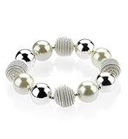 Faux Pearl Twist Bracelet