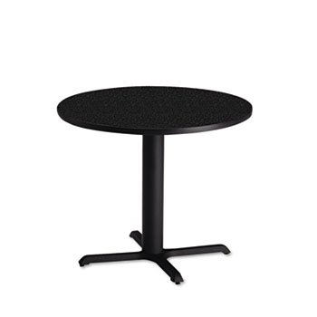New-Mayline CA28B2015 - Hospitality Table Pedestal Base, 30 Dia. x 28h, Black - MLNCA28B2015