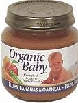 Organic Baby Plum/Banana/Oats, 4-Ounce (Pack of 24)
