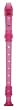 Yamaha YRS-20BP 3-Piece Transparent Soprano Recorder, Bubble Gum Pink