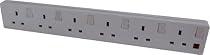 Accessory Agents AA6SOC2M 6 Socket 2M Individually Switched Ext Lead