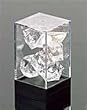 Chessex Dice: Precision-Edge Polyhedral 7-Die - Dice Set from Gamescience - Clear (Diamond)