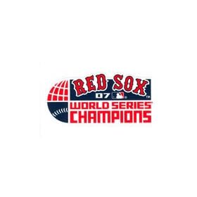 Boston Red Sox 2007 World Series Champions Reusable Static Window Cling