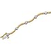 14K Two Tone Gold Diamond Bracelet