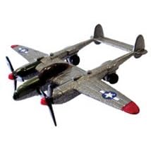 Die-Cast P-38 Lightning 'Beautiful Lass' Airplane