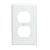 Leviton M02-88003-WMP 10 pack 1 Gang Wallplates, Duplex Receptacle, White