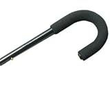 Walking Cane - Tourist adjustable black cane. This cane has a push button heigth adjustment in 1increments. Weight capacity 250 pounds, height adjustable 33-37 inches.