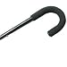 Walking Cane - Lightweight adjustable "Black" cane. This cane has a push button height adjustment in 1"increments. Weight capacity 250 pounds, height adjustable 33-37 inches.