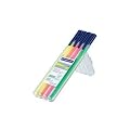 STAEDTLER - surligneur "triplus textsurfer", �tui de 4, largeur de trac�: 1,0 - 4,0 mm, pointe ogive, avec clip r�sistante � la lumi�re, pour papier, fax et copie