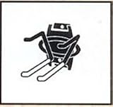 SCHULTE 7115-5060-50  Ski Rack, Granite Gray