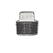 Square Head Plug 150 Galvanized Cast Iron - 2-1/2