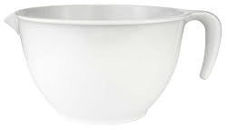 Zak Designs White 3-Quart Batter Bowl with Handle
