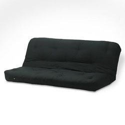 Black 8" Thick Full Size Spring Futon Mattress