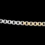 14K Two Tone Gold Box Chain - 16 inches