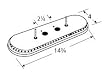 Aluminized Steel Burner For Sunbeam, Charmglow, Grill Master, and Arkla Grills