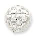Sterling Silver Round Fancy Omega Back Earrings