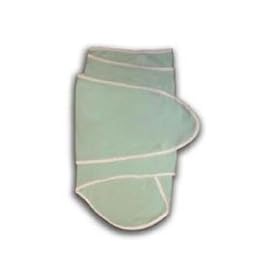 Miracle Baby Swaddling Blanket - Green with Beige Trim