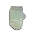 Miracle Baby Swaddling Blanket - Green with Beige Trim