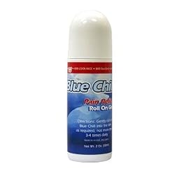 Blue Chill Roll On Gel Pain Relief - Contains 4% Lidocaine - Muscle & Joint Pain Reliever