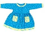 Child Long Sleeve Knit Frolic Dress in Turquoise Dolphins