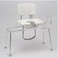 Snap-N-Save Sliding Transfer Bench with Cut-Out Swivel Seat - Regular - 37663