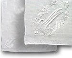 Embroidered Initial Handkerchief Most Initials Available