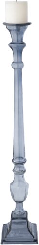 Best Cheap Lazy Susan Sheer Black Glass Knight Pillar Holder, Large